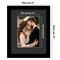 Americanflat Black Picture Frame with Shatter-Resistant Glass - Classic Molding with Black Mat and White Trim